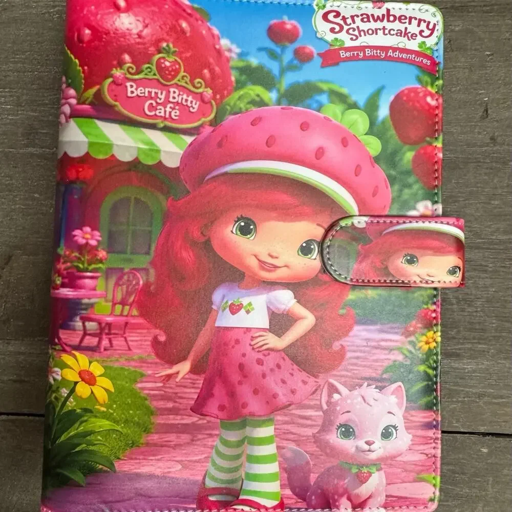 Strawberry Shortcake Girl A5 Binder with matching printed paper